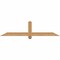 Ekena Millwork Eugene Smooth Timber Gable Bracket, Western Red Cedar, 60"W x 15"H x 3 1/2"D x 3 1/2"F, 6/12 Pitch GBW060X15X0404EUG00SWR - alternate 1